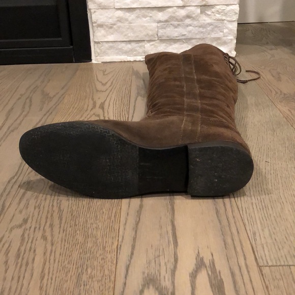 Lavorazione Artigiana Italian Suede Knee High Boots - Picture 7 of 8